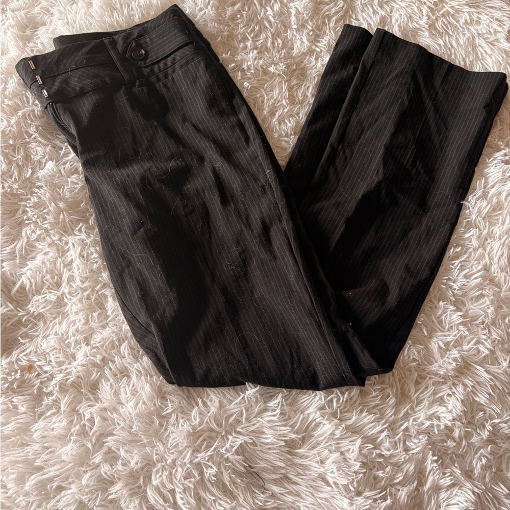 Candie's Black Pinstripe Slacks